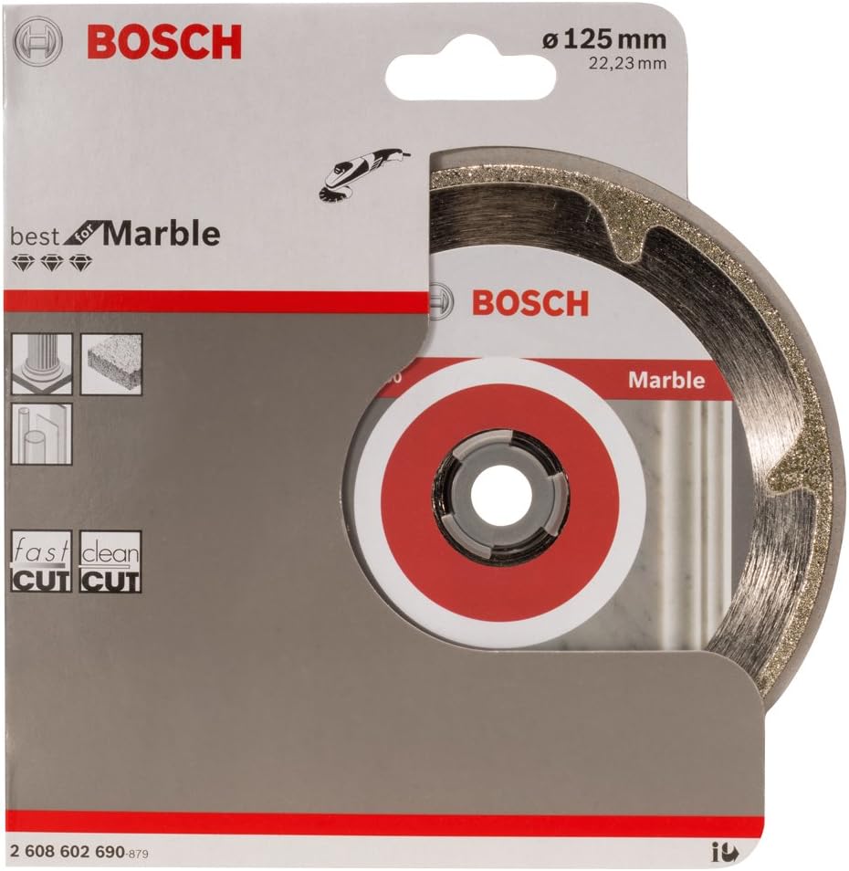 Bosch 1x PRO Marble Diamond Cutting Disc for Bore 22.23 and Small Angle Grinders (for Soft stone Marble, diameter 125 mm - Image 3
