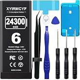 XYIRMCYF 24300mAh Super Capacity Battery Compatible with iPhone 6/6G, New 0 Cycle Li-Polymer Replacement Battery for iPhone 6/6G, with Professional Repair Tool Kit