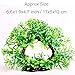 COLIBROX Plastic Fish Tank Plants Artificial Aquarium Plants Realistic Water Plant for Aquariums Decorations,6.6 inches Tall Green