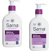 Sarna Sensitive Anti-Itch Lotion Steroid-Free with 1% Pramoxine Hydrochloride, with Aloe, Squalane, and Jojoba Oil 7.5 fl oz (Pack of 2)