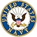 Navy Military Logo Aluminum Sign - US Service Branch Metal Home Wall Decor