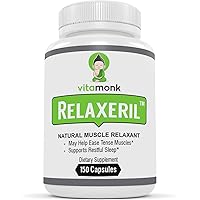 RELAXERIL™ - Powerful Natural Muscle Relaxers By VitaMonk - For Spasms, Sore Muscles and Tightness With This Natural Muscle Relaxer Supplement - 150 Relaxant Capsules - Relax Tension and Get Relief