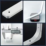 SAYAYO EJR300W-4P Shelf Bracket Corner 300x250mm White Metal 4 Pack view 6