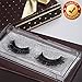 False Mink Eyelashes 2 Pairs Thick 3D Makeup Natural Eye Lash Extension Long Black Handmade Soft Wear Suitable For Any Occasion