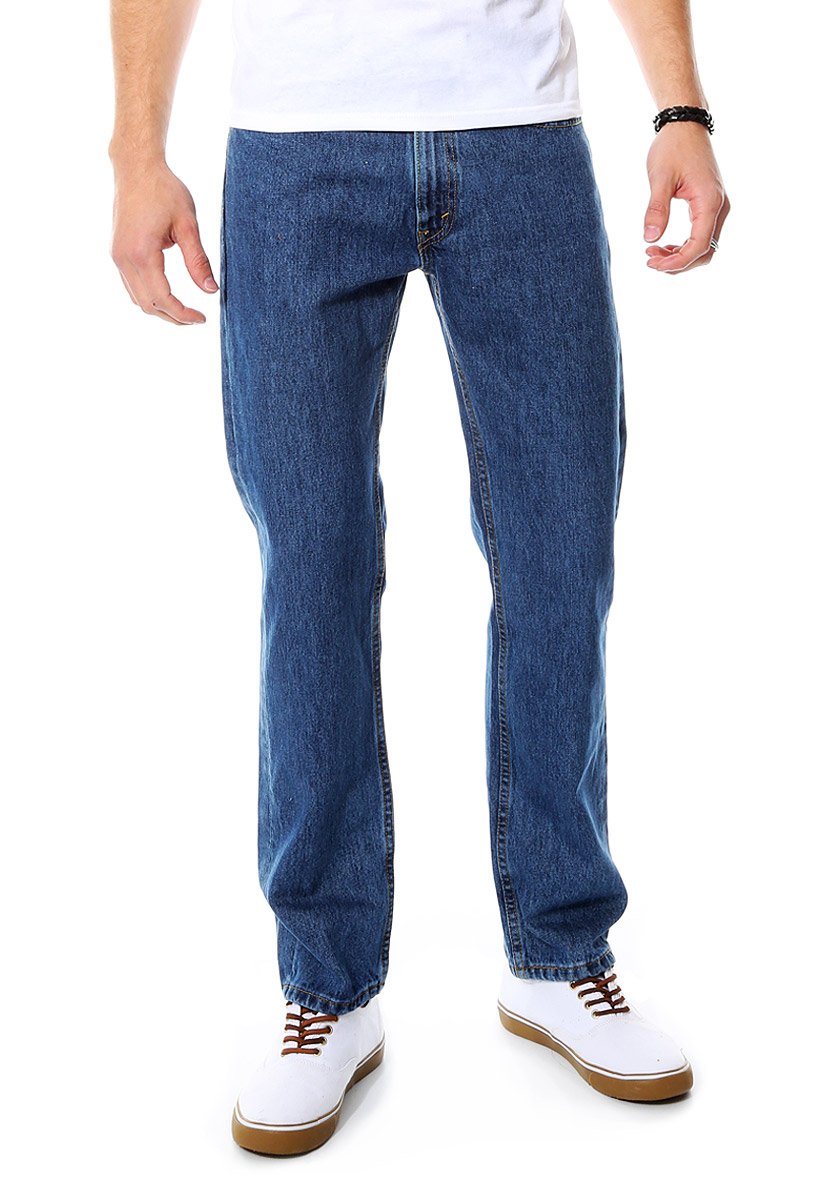 Photo 1 of Levi's Men's 505 Regular Fit Jeans (Also Available in Big & Tall), (New) Medium Stonewash, 34W x 34L