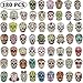 180 Pieces Halloween Sugar Skull Stickers Pack, Laptop Sugar Skull Decals Dia de Los Muertos Mexican Day of Dead Vinyl Sticker for Water Bottle Luggage Bike Computer Skateboard