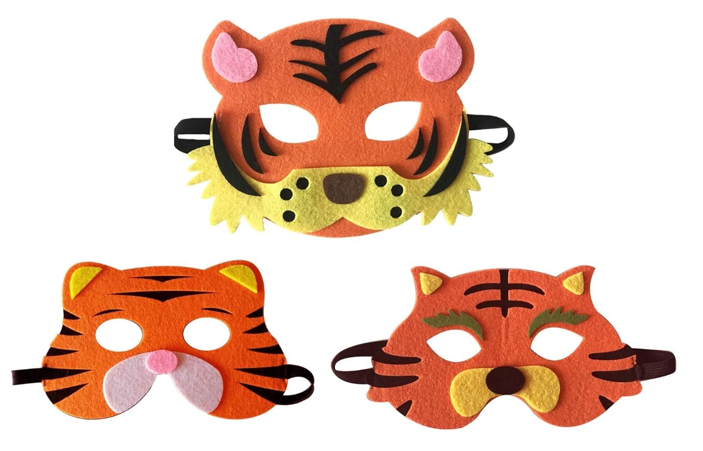 3 Piece Felt masks animal Halloween masks DressUp party accessory