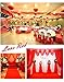 Meijuner 29CM X 25M Organza Roll Sashes Fabric Table Runner Chair Sashes Bow Swag Sheer DIY Fabric for Party Event Wedding Decoration (Gold)