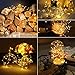 Kohree 12 Pack Fairy Lights Battery Operated, 7.2ft 20 LED Twinkle Mason Jar Lights Waterproof Mini String Copper Wire Firefly Starry Lights for Christmas Party Crafts Decoration,Warm White