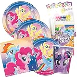 My Little Pony Party Plates Napkins Cups Serves 16 With Candles