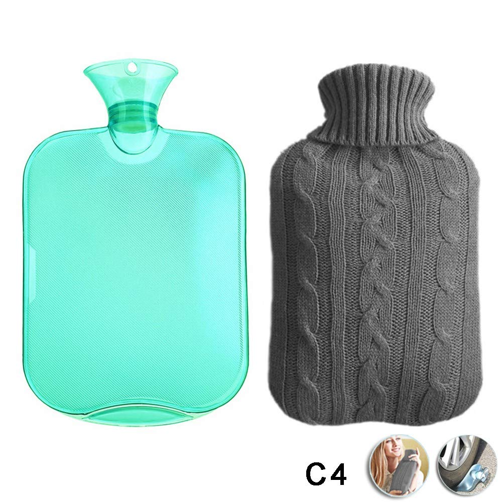 Which Is The Best Knitted Cover 2000Ml Classic Rubber Hot Water Bottle Bag Cover