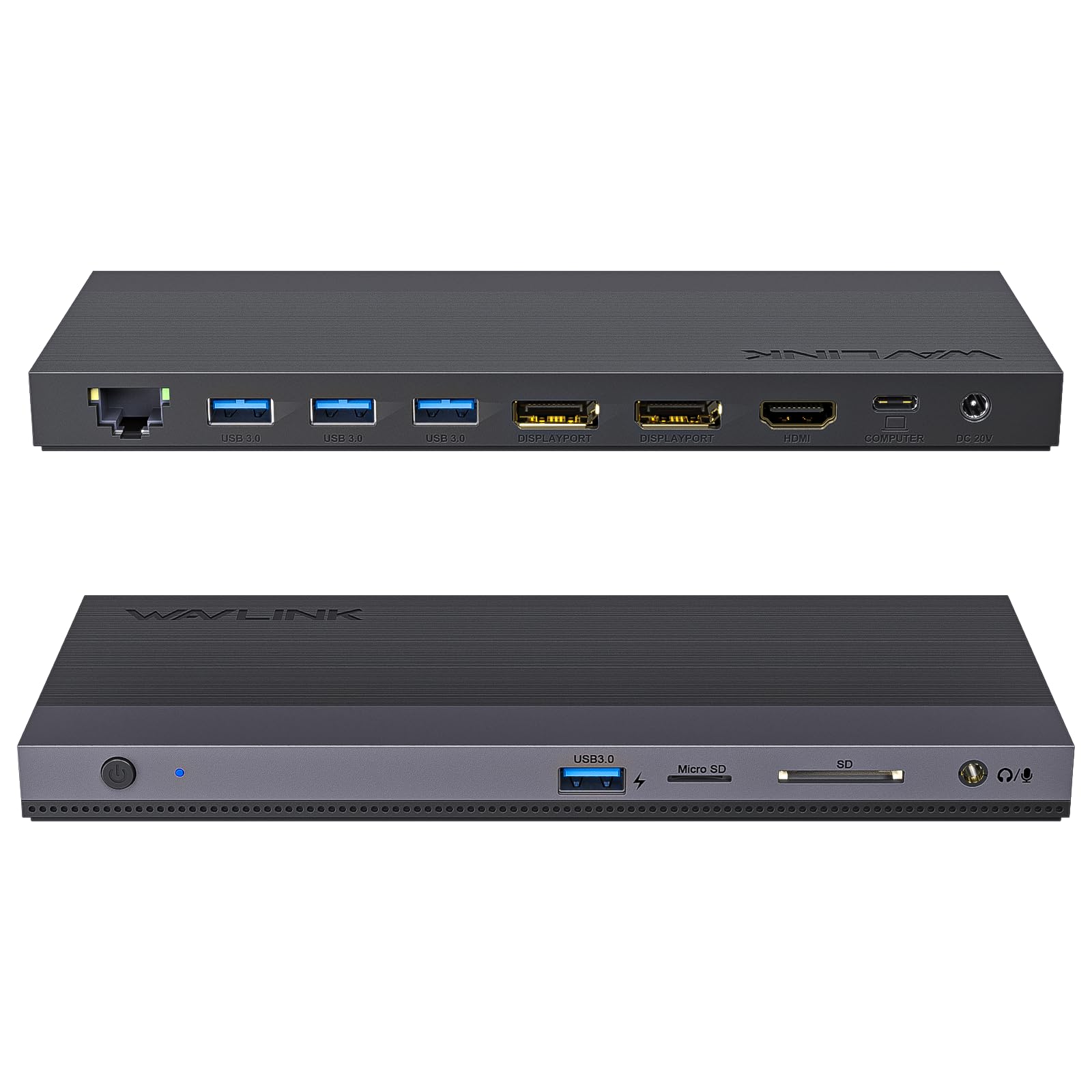WAVLINK USB C 13-IN-1 Docking Station Triple Display mit 100W Netzteil