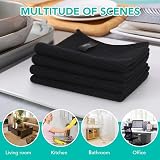 VIVOTE 4Packs Microfibre Cleaning Cloths 380gsm 30x30cm Black view 8