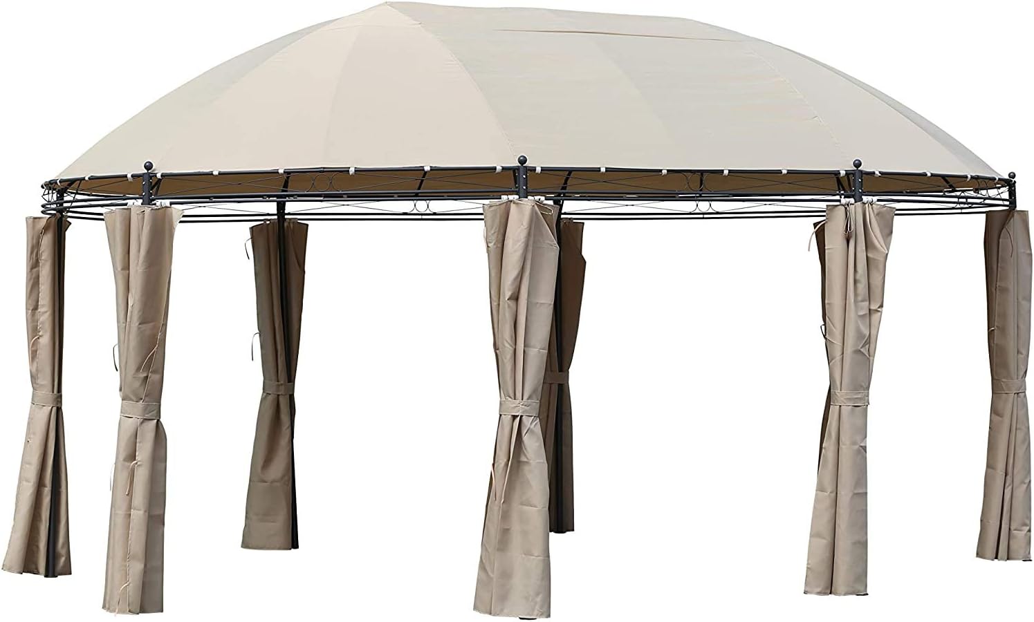 Pure Home & Garden XXL Luxus Pavillon Vigo 530x350 cm, inkl. Aller Seitenteile