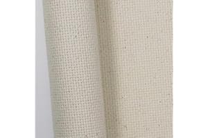 KCS 16CT Counted Cotton Cross Stitch Aida Cloth Fabric (Oatmeal,19" x 28")