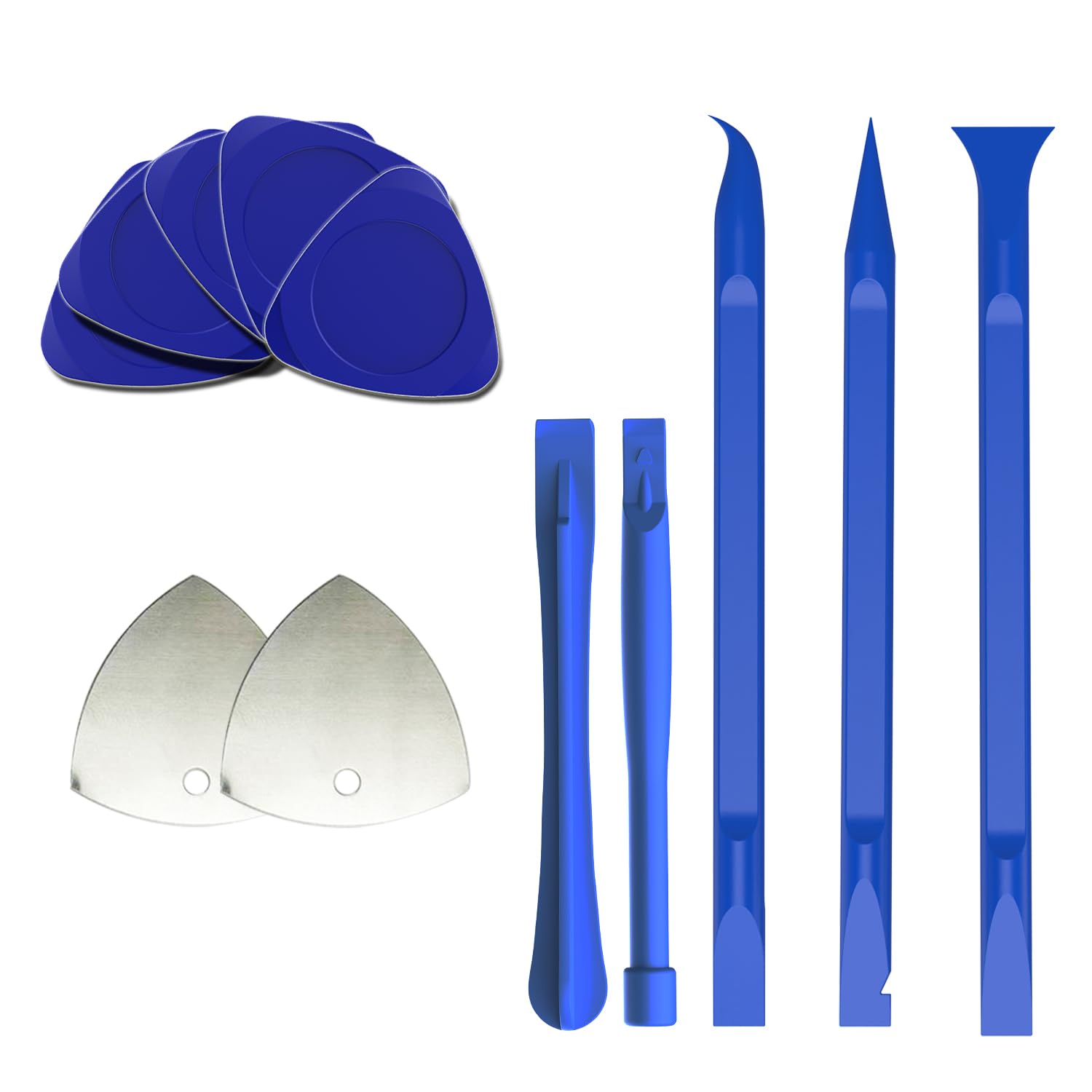 Photo 1 of 10pcs Plastic Spudgers + 2 Metal Triangular Pry Bar Set for iPad, Laptop, iPhone, Nintendo Switch, Keyboard, MacBook, Xbox, PS4, Desktop LCD, Handheld Game Console, hp Removal kit