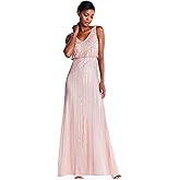 Adrianna Papell Womens Blsn Beaded Art Nouveau