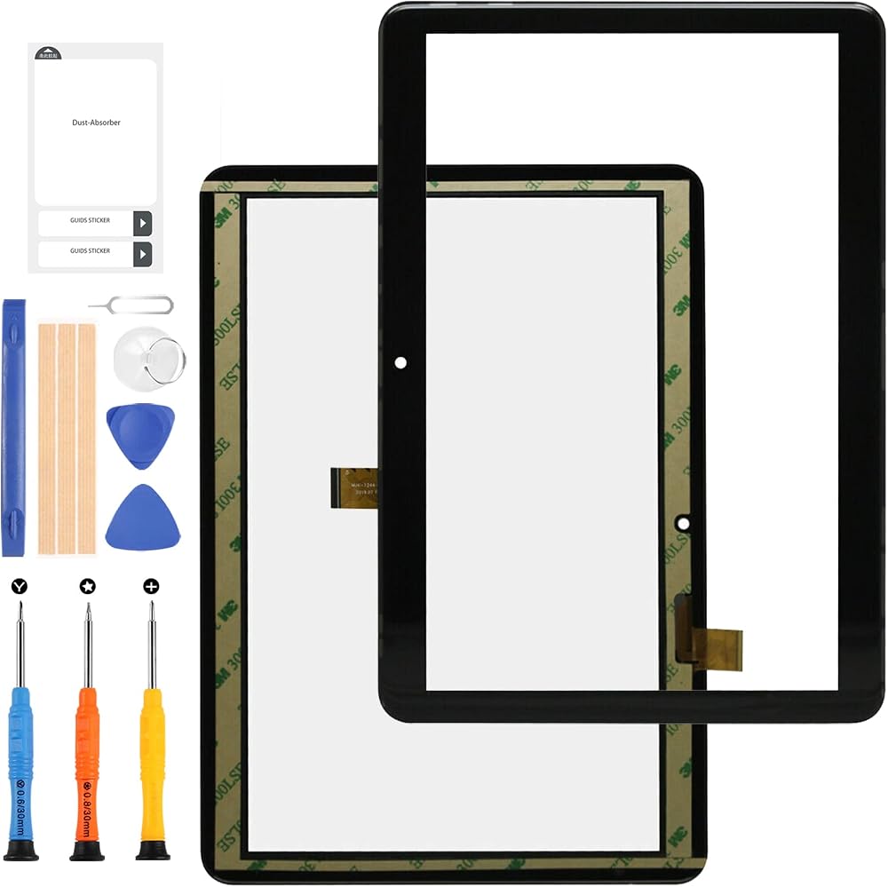 LADYSON Onn 2AE2WT1016M 10.1" Touch Screen Digitizer Replacement Repair Kit