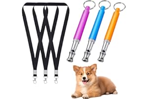 Dog Whistle with Lanyard, Adjustable Ultrasonic Silent Dog Whistle to Stop Barking Neighbors Dog, Professional Recall Dog Tra
