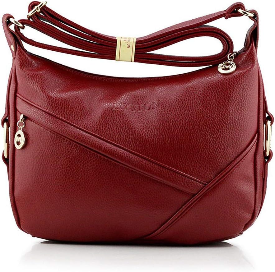 Bolso de mano de piel auténtica para mujer, bolso de piel para mujer, 1