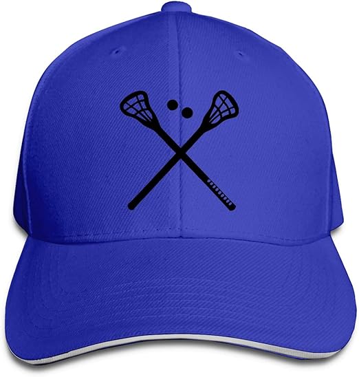 Unisex Crossed Lacrosse Sticks Baseball Hat Vintage Sun Hat for Mens