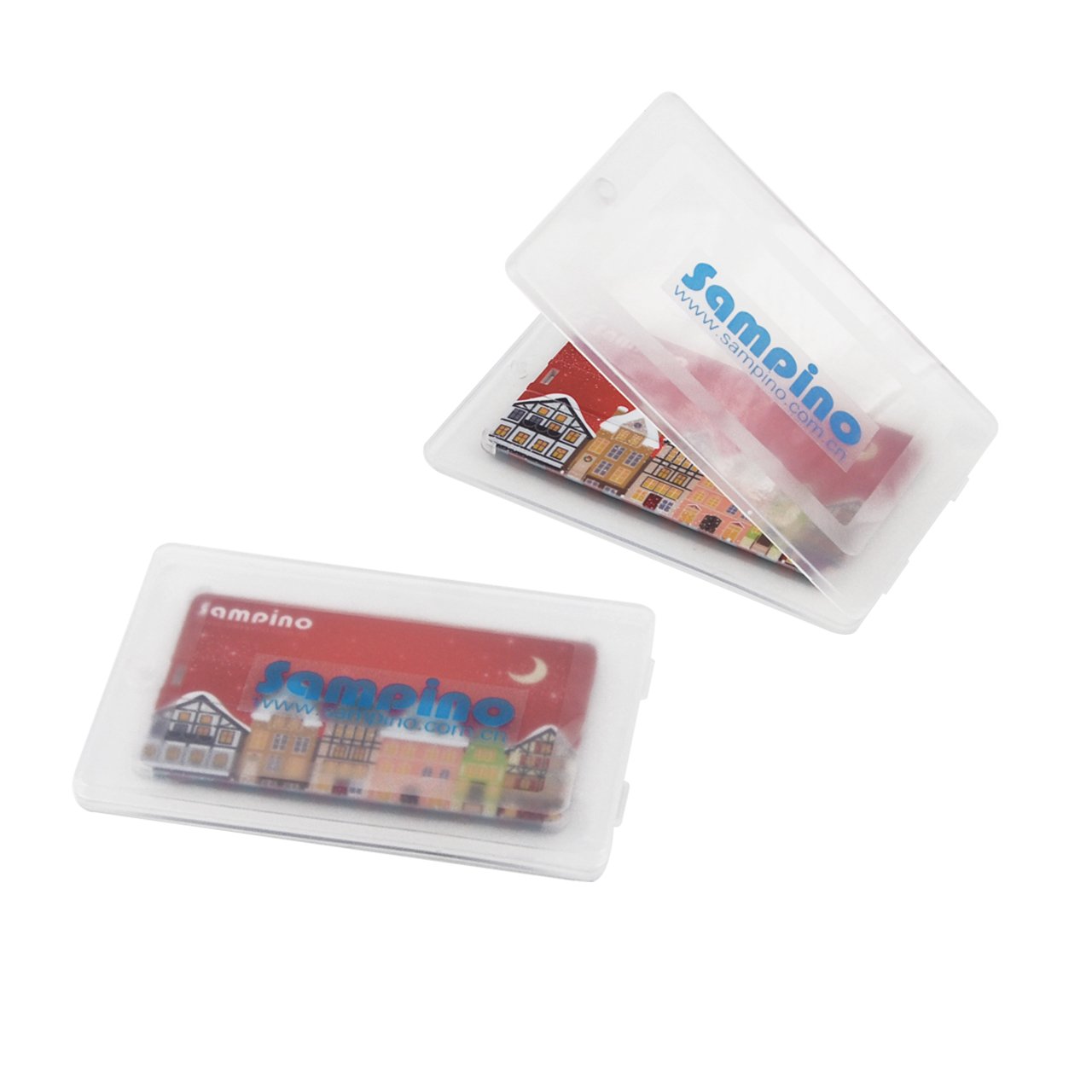 Sampino USB 2.0 Flash Drive 16GB ,Credit Card Bank Card Shape USB Flash Drive Pen Drive Memory Stick. Compatible for Win98/ME/2000/XP/Vista/7, Mac OS 9.X/Linux2.4