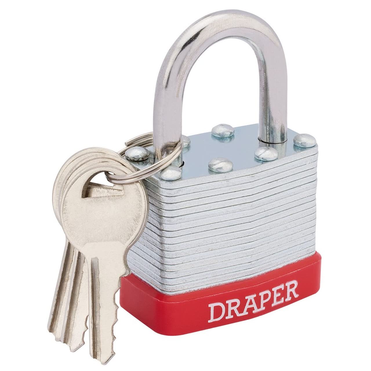 Draper Redline 68767 40 mm Laminated Steel Padlock , Blue