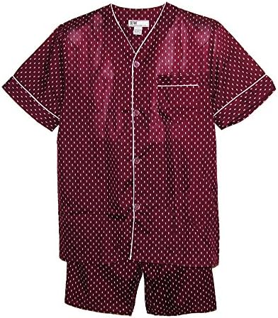 Ten West Apparel Men's Big and Tall Short Sleeve Short Leg Pajamas