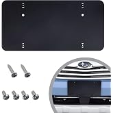 License Plate Bracket for Subaru Outback 2008-2023, Plate Holder Set w 6 Unique Screw Bolts, License Tag Mounting Kit, Quality Plate Holders