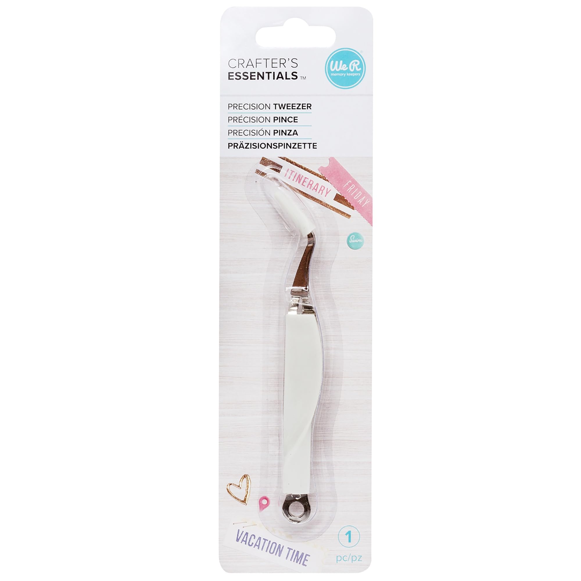 We R Memory Keepers 70940-4 Precision Tweezers Tool for Paper Crafting ,sorted by color, White