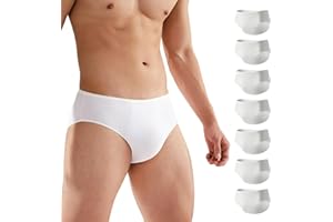 Relaxcare 7/14 Pack Mens-Disposable-Underwear, Breathable Briefs Portable for Travel-Ready Gym Essentials