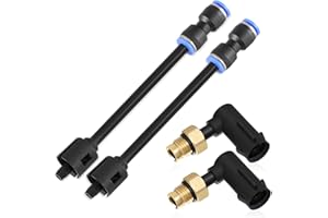 FUSCH 2 PCS Suspension Elbow Air Strut Repair Kits with Hoses Compatible with Jeep Grand Cherokee 2011-2020, Dodge Ram 1500 2011-2020 Replace#: 68084809AA