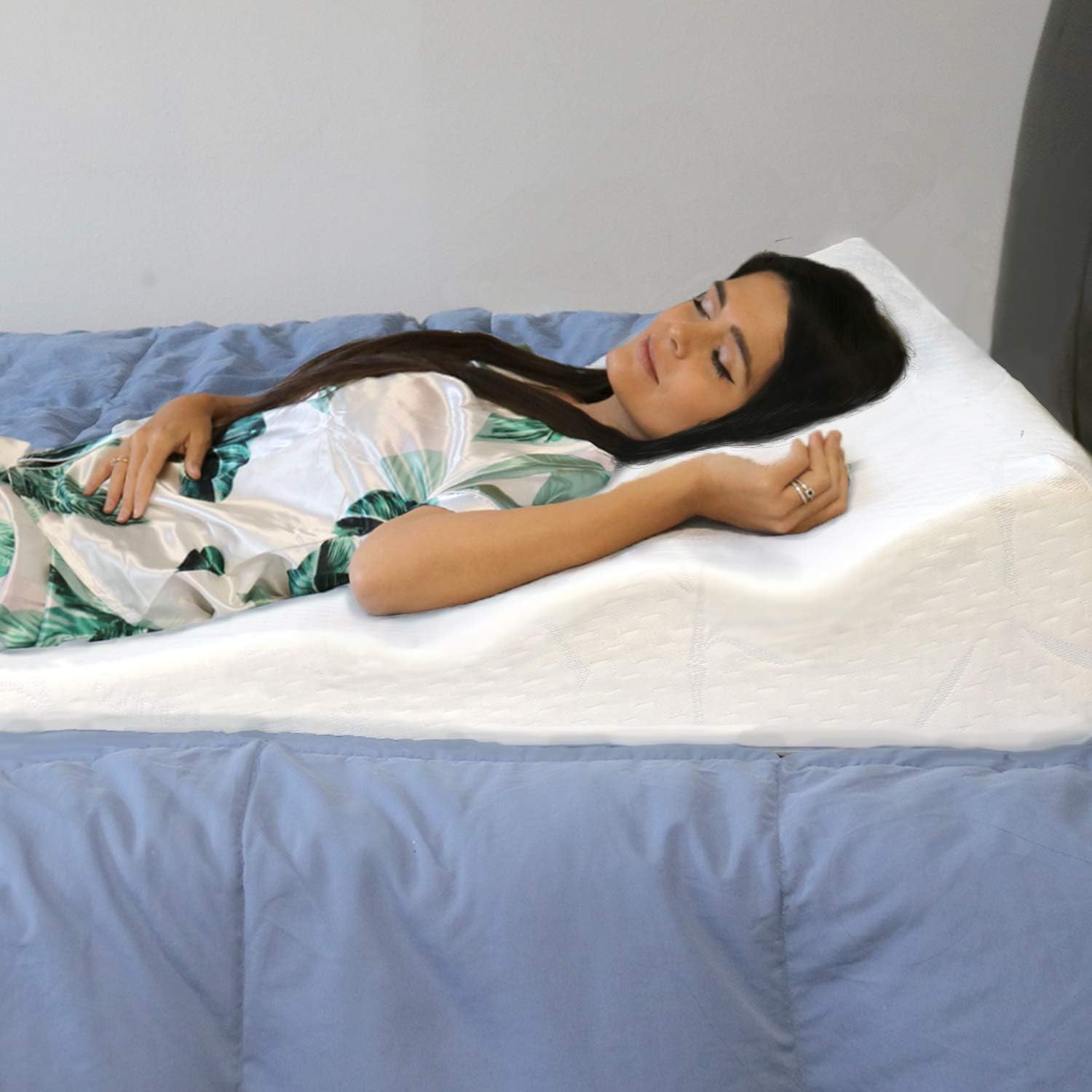 Back Support Systems Bed Wedge for Acid Reflux. One-inch Premium Memory Foam. Helps Relieve GERD, Circulation & Breathing Issues, Back & Hip Pain. (Large 38" Width): Kitchen & Dining