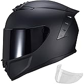 JQF Gear Motorcycle Helmets Full Face WS-611 Street Bike Motorbike Helmet for Adults Men Women DOT Approved