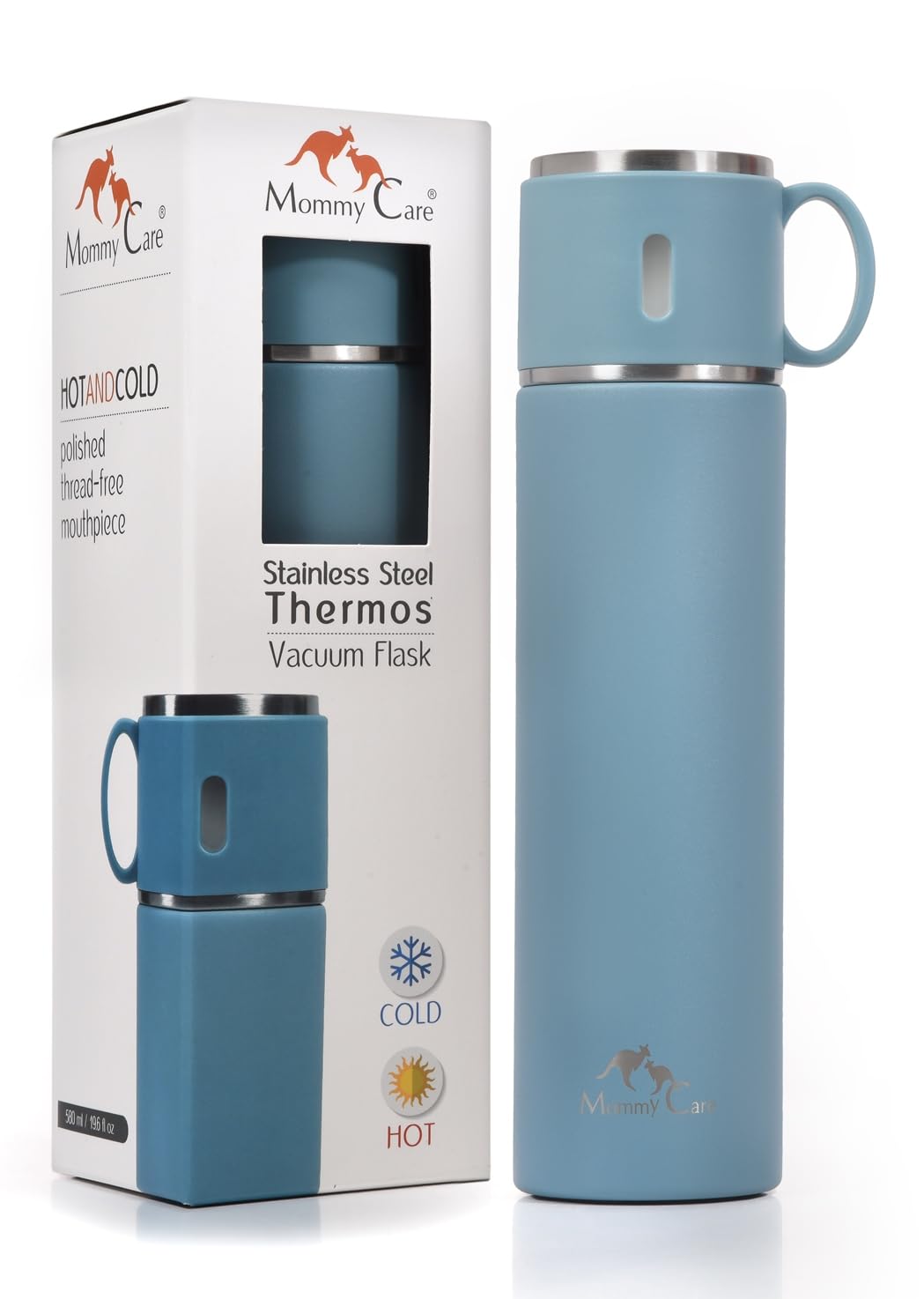 Thermos19.6 fl oz Double Walled Vacuum Flask Insulated BPA Free 316 Stainless Steel