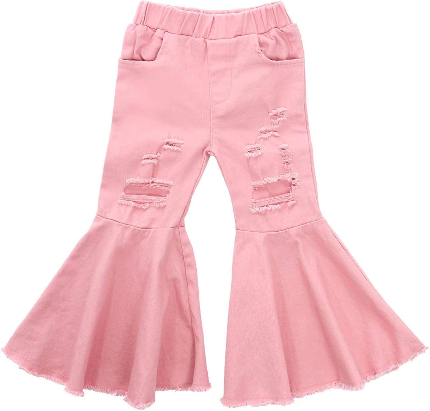 pink denim pants