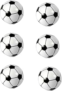 HozYi Set of 6 Football Soccer Cabinet Drawer Door Knobs Handles Boy Child Dresser Drawer Pulls Desk Handles Sports Nursery Home Bath Decor (Soccer)