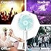 powerman Small USB Desk Fan, Super Quiet Mini Portable Battery Operated Handheld Personal Fans with 2000mA Power Bank,3 Setting for Baby,Travel,Camping and Outdoor Activities (Blue)