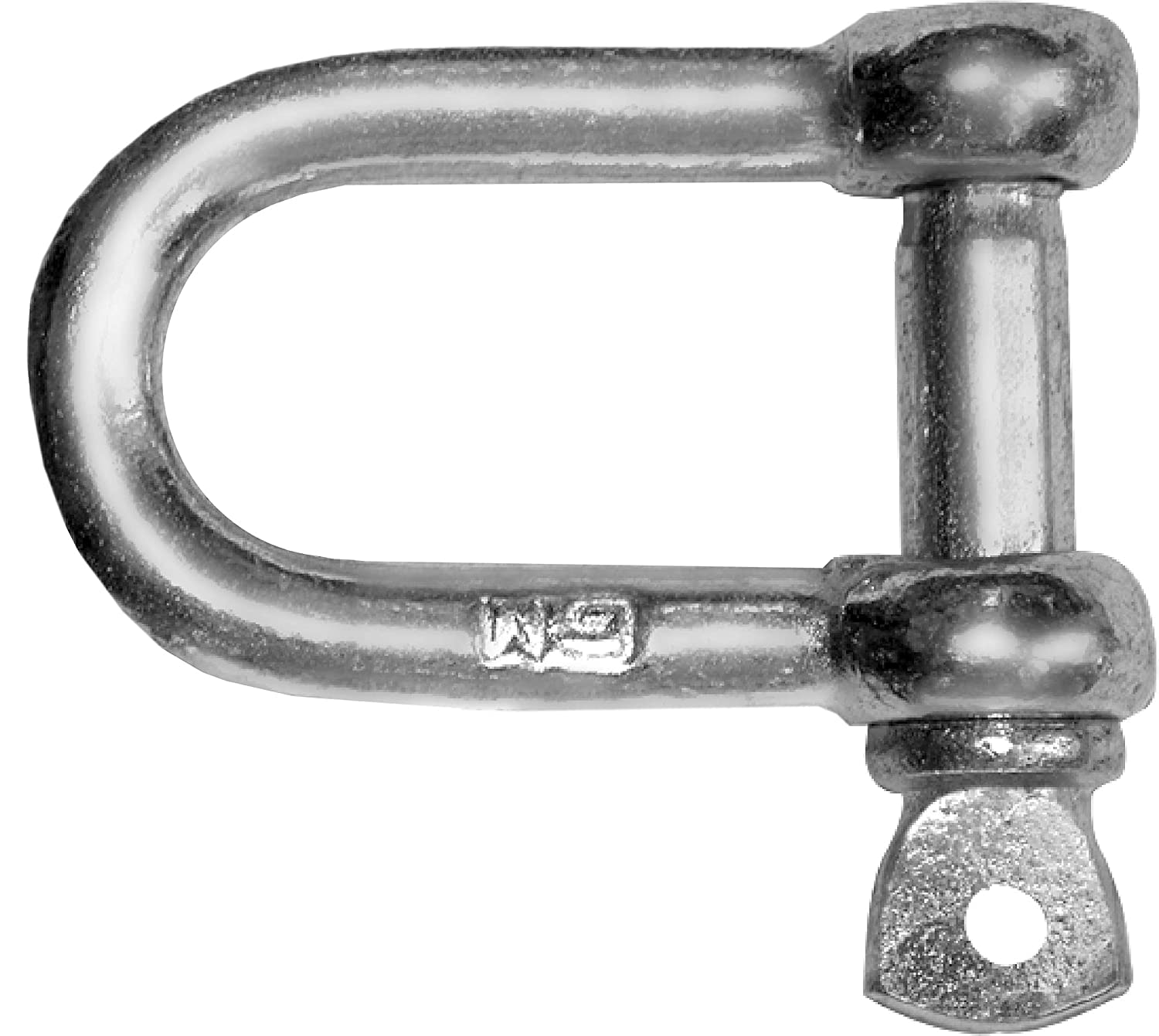 10mm Dee Shackle Chain Link D Shackles Galvanised Steel Zinc Plated 320kg Max Load (Pack of 2) H11C/1