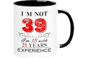 ERYUWOZA 1985 39th Birthday Mug for Women Men, Turning 39 Year Old Birthday Gifts for Mom, Dad, Grandma, Grandpa, Wife, Husband, Daughter, Sister, Best Friends, Coworkers, Her, Him, 11oz Coffee Cup