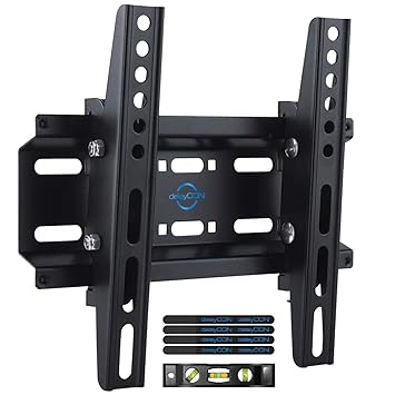deleyCON Universal TV Monitor Wandhalterung 23'-42' Zoll (58-107cm) Neigbar - 35Kg - bis VESA 200x200 - LCD LED OLED TFT Fern