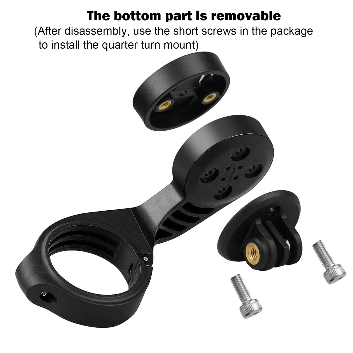 Thinvik Bike Computer Mount Bicycle Out Front Mount for Garmin Edge 1040 1030 840 830 540 530 130 Compatible with 31.8mm 25.4mm Handlebar