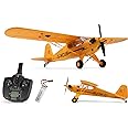 Large Brushless Remote Control Plane XK A160 RC Aircraft Glider WarII J3 Main Battle Military Aircraft 6-Axis Gyroscope 5-Channel 3D Stunt Somersault Flight 6 AXIS Gyro For Beginners Adults Expert