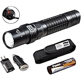 Bundle: Fenix UC40 Ultimate Edition (UC40UE) 960 Lumens Rechargeable LED Flashlight with 3400mAh High Capacity Battery & Bonus Premium Holster, AC and DC Power Adapter