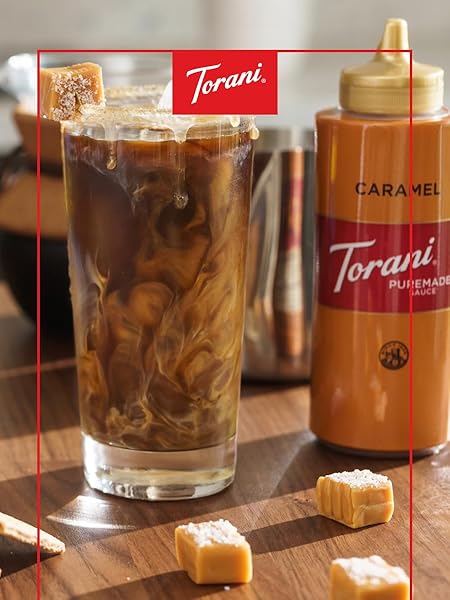 TORANI PUREMADE SAUCE, CARAMEL FLAVOR, GLUTEN FREE, 64 FL. OZ. 1.89 L
