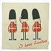 Luxbon - Lovely British Royal Guards Love London Cotton Linen Throw Pillow Case Cushion Cover 18 x 18/45X45CM Insert Not Included