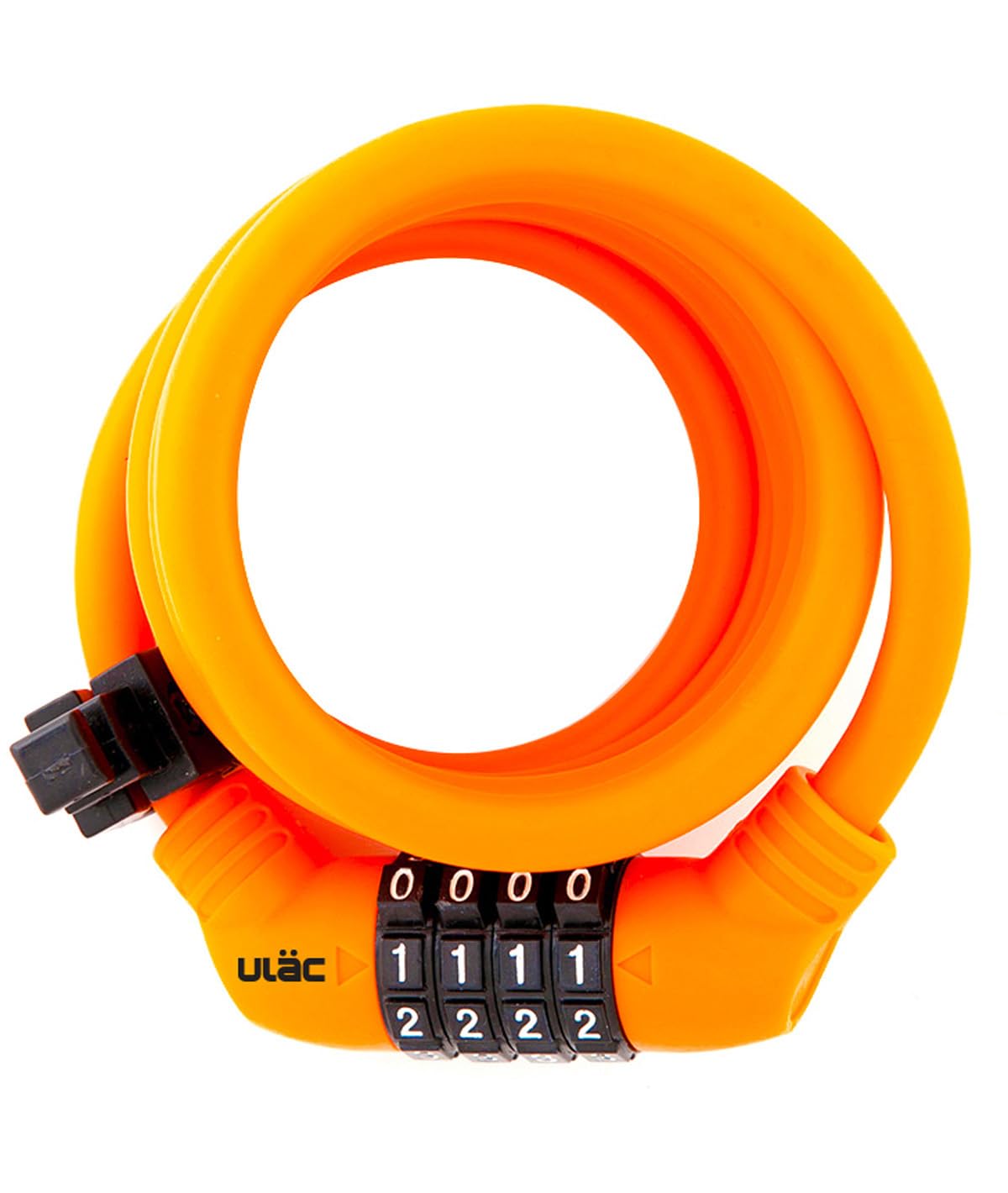 ULAC - ZEN MASTER Spiral Cable Lock | Resettable Combination Lock| Up to 10,000 Combinations | With Fixing Bracket | Reliable Security
