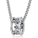 Palpitate Viking Rune Celtic Knot Pendant Necklace 925 Sterling Silver Viking & Celtic Necklace Nordic Amulet Jewelry Gift for Men Women
