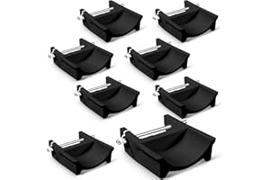 Abbylike 4 Pairs (8 Pieces) Jump Cups Plastic Horse Jump Cups with Pin Fits Standards Uprights Lightweight Durable for Hobby Horse Jumper Equestrian Activities