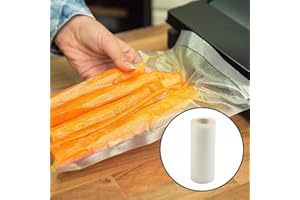Vacuum Sealer Rolls for Kitchen Food Storage – 15 cm Wide × 500 cm Long BPA-Free Transparent Vacuum Bags, Reusable Freshness 